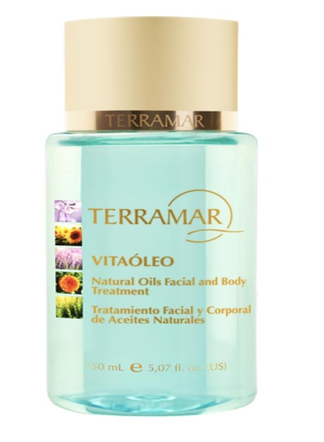 Terramar - Vitaoleo Natural Oils Facial and Body Treatment 5.07 fl. Oz - Lightweight Hydrating Oil with 5 Natural Oils and VITASOFT – Improves Skin Texture, Appearance, and Condition - Image 1